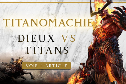 La titanomachie la grande guerre qui oppose les titans aux dieux de l'olympe