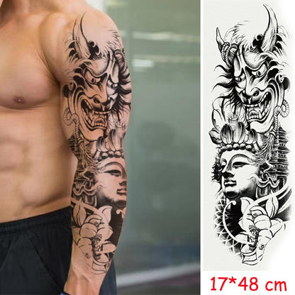 tatouage éphémère <br> Poséidon et Médusa