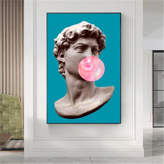 David painting<br> Bubble Gum