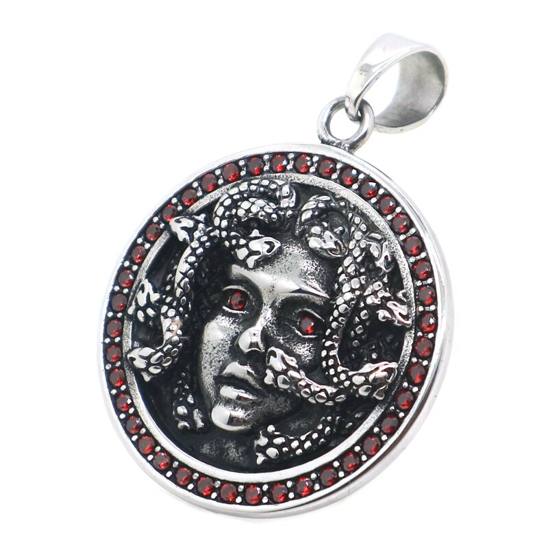 Pendentif Médusa <br> Argent et Grenat