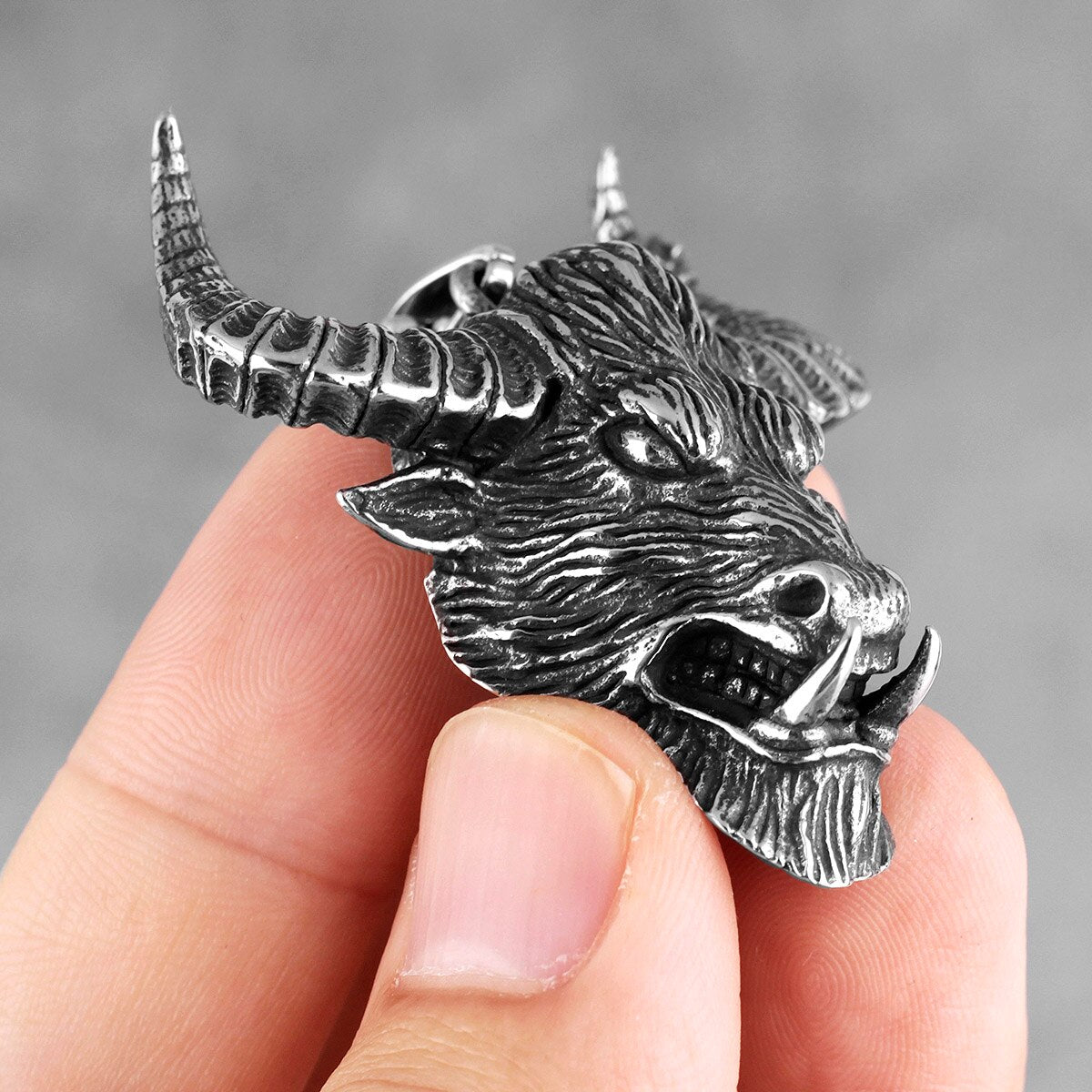 Minotaur Pendant<br> (Steel)