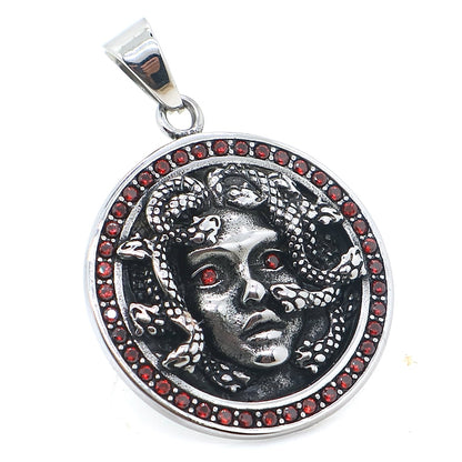 Pendentif Médusa <br> Argent et Grenat