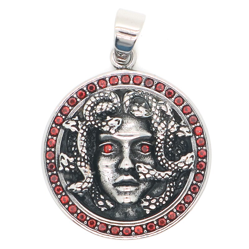 Pendentif Médusa <br> Argent et Grenat