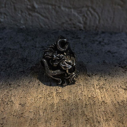 Lion ring<br> Chimera (Steel)