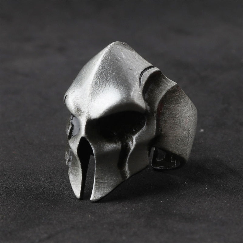 Bague Spartiate <br> Tête de mort