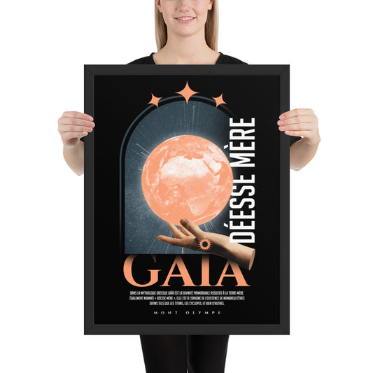 Poster Encadré <br> Gaia Titanide de la terre